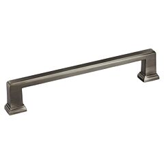 Transitional Steps Style 5-1/32" (128mm) Inch Center to Center, Overall Length 5-13/16" Antique Nickel, Cabinet Hardware Pull / Handle