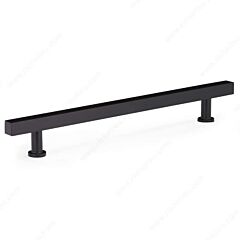 Modern Style 7-9/16 Inch (192mm) Center to Center, Overall Length 9-29/32 Inch Flat Black Kitchen Cabinet Pull/Handle
