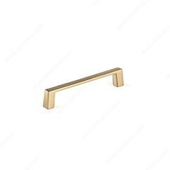 Sleek Square Style 4" (102mm) Inch Center To Center, Overall Length 4-3/8" Champagne Bronze Cabinet Hardware Pull / Handle