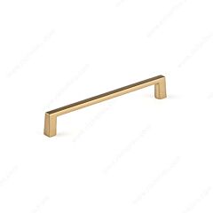 Sleek Square Style 6" (152mm) Inch Center To Center, Overall Length 6-3/8" Champagne Bronze Cabinet Hardware Pull / Handle