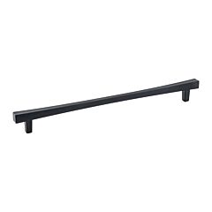 Fence Style 10-1/8" (256mm) Center to Center, Overall Length 11-5/8" Flat Black Cabinet Pull/Handle
