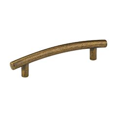 Achilles Arch Style 3-3/4" (96mm) Inch Center To Center, Overall Length 5-5/16" (135mm) Regency Brass, Cabinet Pull / Handle