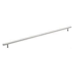 Rok Hardware Contemporary Euro Style Solid Metal Pull / Handle Stainless Steel 25-1/8" (638mm) Hole Centers, 28-1/4" Overall Length