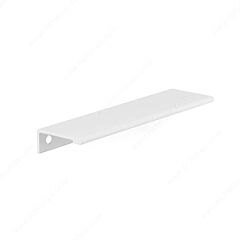 Modern Style Edge Pull 5-1/32" (128mm) Inch Center To Center, Overall Length 5-13/16" (148mm) White Cabinet Hardware Pull / Handle