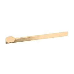 Contemporary 10-1/8" (256mm) Center to Center, Length 10-9/16" (268mm) Brushed Gold , Spoon Style Cabinet Pull/Handle