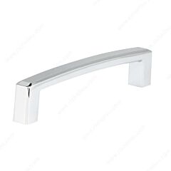 Contemporary Style 5-1/32" (128mm) Center to Center, Overall Length 5-1/2" Chrome Cabinet Pull/Handle