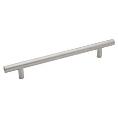 Metropolis Style 6-5/16 Inch (160mm) Center to Center, Overall Length 8-5/8 Inch Pearl Nickel Cabinet Pull/Handle