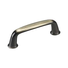 Simple Pipe 3-3/4" (96mm) Center to Center, Overall Length 4-13/32" Antique English, Cabinet Hardware Pull / Handle