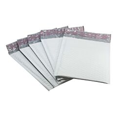 Rok 6" x 9" Poly Bubble Mailer, 10 Pack, Gray White #0 (Shipping Supplies)