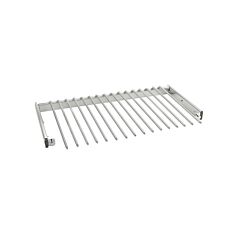 Chrome Pullout Pants Rack w/16 pegs, 29-3/4 to 30-1/2 X 14 X 3 in