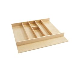 Rev-A-Shelf 24" W Natural Maple Shallow Utility Drawer Insert - 2-3/8" H