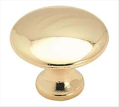 Allison Value 1-3/16 in (30 mm) Diameter Polished Brass Cabinet Knob