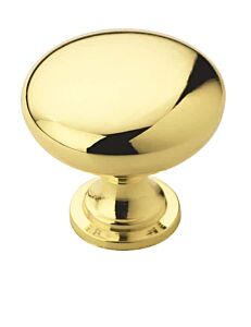 Allison Value 1-1/4 in (32 mm) Diameter Polished Brass Cabinet Knob