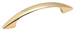 Allison Value 3 in (76 mm) Center-to-Center 4 1/16 in (103 mm) Length Polished Brass Cabinet Pull