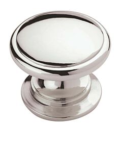 Allison Value 1-1/4 in (32 mm) Diameter 1 1/16 in (27 mm) Projection Polished Chrome Cabinet Knob