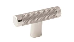 Esquire 2-5/8 in (67 mm) Length Polished Nickel/Stainless Steel Cabinet Knob