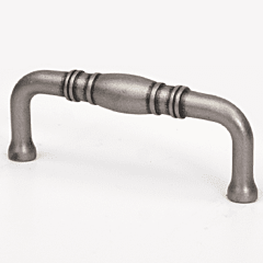 Banded Insert Style Metal Pull / Handle Weathered Nickel 3" (76.2mm) Center to Center, Overall Length 3-3/8"