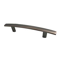 3-25/32" (96mm) Center to Center, 6-3/16" (157mm) Overall Length Oil Rubbed Bronze Cabinet Handle / Pull, Berenson Hardware