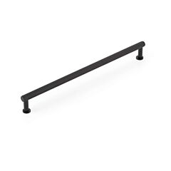 Pub House 10" (254mm) Center to Center, 10-1/2" Length, Knurled, Matte Black Cabinet Pull/ Handle
