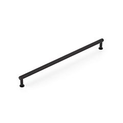 Pub House 12" (305mm) Center to Center, 12-1/2" Length, Knurled Signature Matte Black Cabinet Pull/ Handle