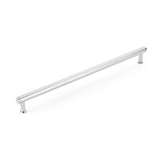 Pub House 18" (457mm) Center to Center, 19-1/4" (488.5mm) Length, Knurled, Polished Chrome Appliance Pull/ Handle