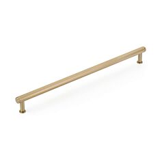 Pub House 18" (457mm) Center to Center, 19-1/4" (488.5mm) Length, Knurled, Signature Satin Brass Appliance Pull/ Handle