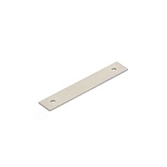 Pub House 3-1/2" (89mm) Center to Center, 4-1/2" Length, Brushed Nickel Cabinet Backplate