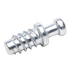Screw-In Dowel Furniture Connector, Zinc, 11/32" (9mm) Length for 3/16" (5mm) Hole, R014Z