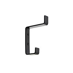 Emani Utility Flat Metal Hook 4-3/8" (111mm) in Flat Black, ROKH63111FB