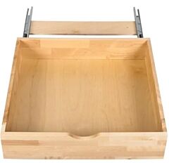 Hardware Resource 27" Concealed Undermount Soft-close Slides Wood Rollout Drawer, UV Coated