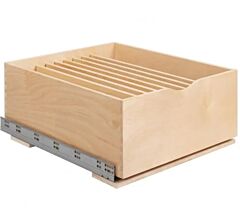 Hardware Resource 21" Width, Wood Single Drawer Cookware Rollout, UV Coated