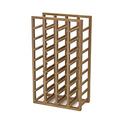Rok Hardware Classic 30" (762mm) Individual Wine Cellar, 32-Bottle Capacity Modular Standard Rack with Wall Support