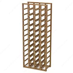 Rok Hardware Classic 45" (1143mm) Individual Wine Cellar, 48-Bottle Capacity Modular Standard Rack with Wall Support