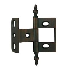 Classic 3-5/8" (92mm) Height, Width 2-1/4" (57mm) Wrap Around Hinge in Brushed Oil-Rubbed Bronze Finish