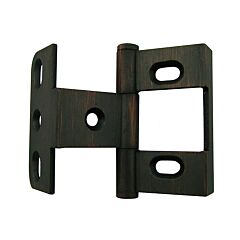 Classic 2-1/8" (54mm) Height, Width 2-1/4" (57mm) Wrap Around Hinge in Brushed Oil-Rubbed Bronze Finish
