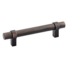 Rok Hardware Contemporary Euro Loop Style Solid Metal Pull / Handle Brushed Oil-Rubbed Bronze 5-1/32" (128mm) Hole Centers, 6-5/8" (168mm) Overall Length (Handles)