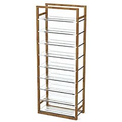 Rok Hardware Modern 45" (1143mm) Individual Wine Cellar, 18-Bottle Capacity Modular Glass Rack with Wall Support