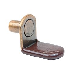 25 Pack Glass Shelf Support With Vinyl Tip, Brown, Antique Copper, 1/4" Diameter, 3/4" Length (Shelf Pins)