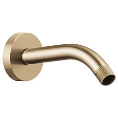BRIZO Essential Shower Series 7" Linear Round Wall Mount Shower Arm And Flange, Luxe Gold