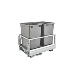 Rev A Shelf Double Bin Pull-Out 15" Cabinet Trash Recycling Center, 14-9/32 X 22 X 19-1/2 in