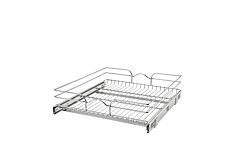 Rev-A-Shelf 5WB Series 21" Single Pull Out Chrome Wire Basket (Kitchen Organization)