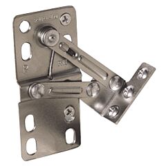 Rev-A-Shelf LD-0220-45-40 Pair of Spring Sink-Front Tip-Out Tray Hinges 45 Degree Pivot, Chrome