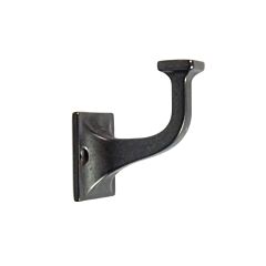 Forge 1-1/2 Inch (38mm) Center to Center, 2-3/4 Inch Overall Length Single Decorative Hook, Black Iron