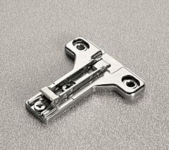 Salice Clip-On Cam Adjustable Face Frame Mounting Plate, Titanium, Screw-On, 1mm