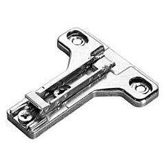 Salice Clip-On Cam Adjustable Face Frame 4mm Mounting Plate, Screw-On, Titanium