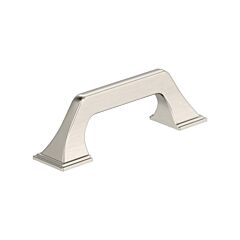 Exceed 3" (76mm) Center to Center, 4-1/2" (114mm) Length, Satin Nickel Cabinet Pull / Handle