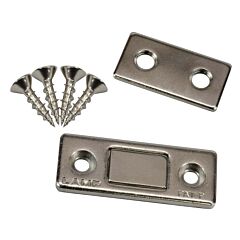 Sugatsune Ultra Thin Magnetic Catch, Steel with Nickel Finish home kitchen bathroom cabinet hardware 