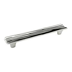 Transitional Metal Pull 6-5/16" (160mm) Center To Center, Overall length 7-7/8" (200mm) Chrome Cabinet Pull / Handle