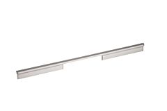 Contemporary Metal Pull 17-5/8" (448mm) Center to Center, Overall Length 18-7/8" (480mm) Brushed Nickel Cabinet Pull/ Handle