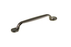 Traditional Metal Pull 5-1/16" (128mm) Center To Center, Overall length 6-27/32" (174mm) Black Nickel Cabinet Pull / Handle
